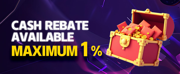 MAXIMUM 1% CASH REBATE AVAILABLE